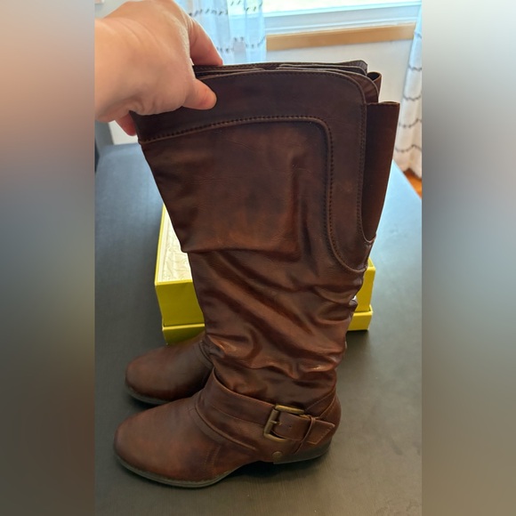 BareTraps Boots Julee w/ Original Box Women's Size 9M Brown Leather EUC - Picture 6 of 8